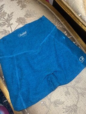 Bombshell Sportswear Blue Tiny Waist Shorts